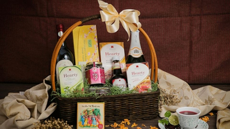 Giỏ quà Tết gửi khách hàng, đối tác