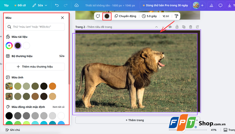Cách làm mờ ảnh với Transparency 2