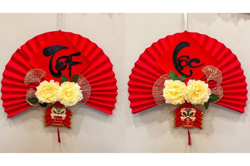 Lưu ý gì khi gấp quạt giấy trang trí ngày Tết