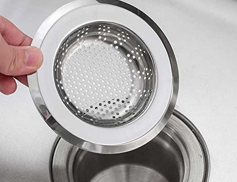 Cách làm sạch lọc rác, bồn rửa inox - 03