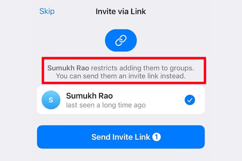 Thêm đối phương vào nhóm Telegram