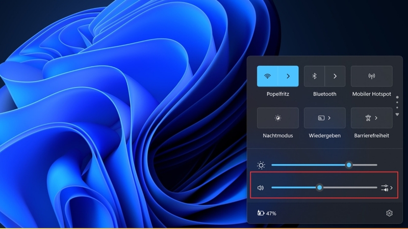 Tăng độ sáng bằng Quick Settings