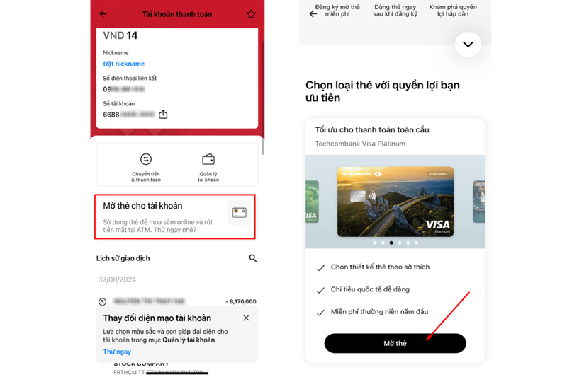 làm thẻ Techcombank online (hình 4)