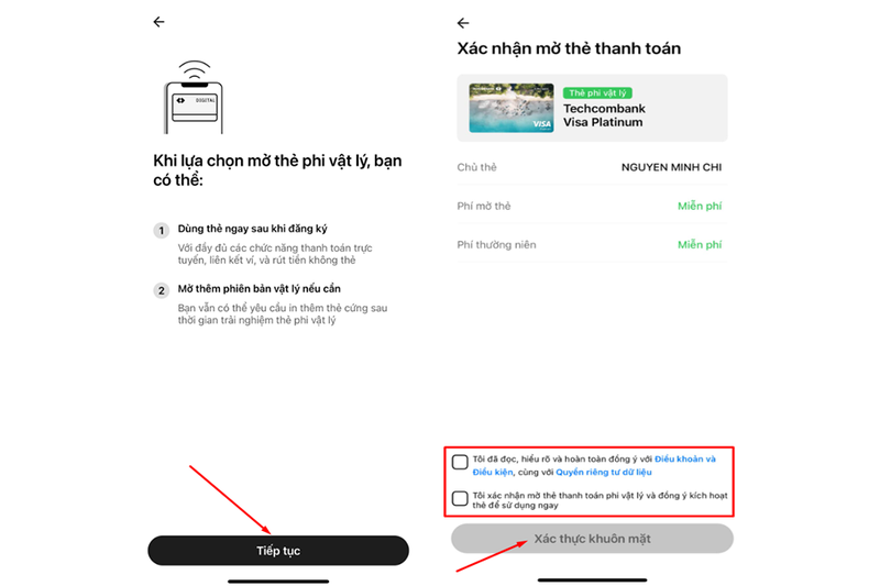 làm thẻ Techcombank online (hình 8)