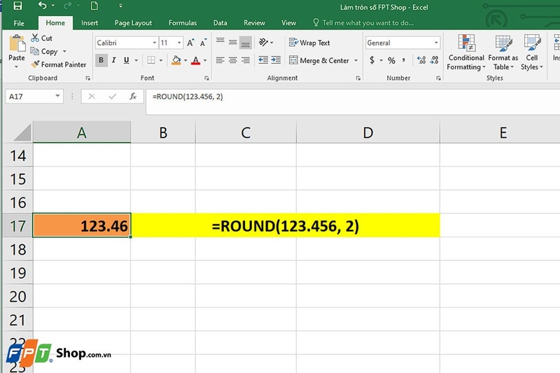 Cách làm tròn số trong Excel - Ảnh 04