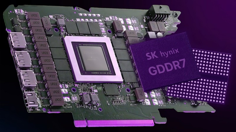 RTX 5070 trang bị bộ nhớ VRAM lên tới 8 GB chuẩn GDDR7