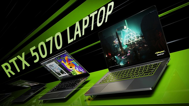 Laptop RTX 5070 đáp ứng nhu cầu sử dụng các tác vụ nặng