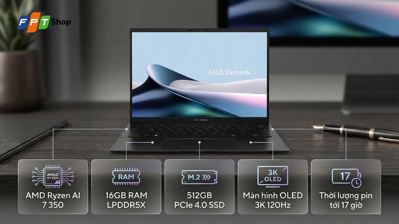 laptop Asus 16 GB 2026 - Zenbook 14 UM3406GA-QD075WS