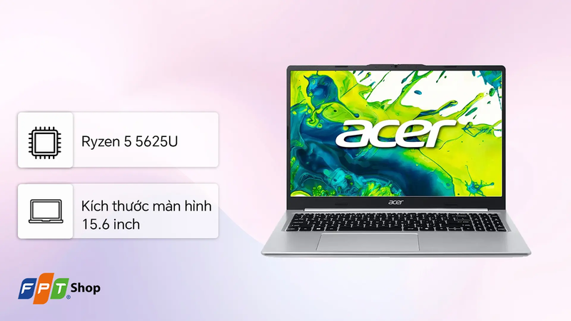 laptop acer dưới 20 triệu 2026 - Acer Aspire Lite 15 AL15-48P-R5MN
