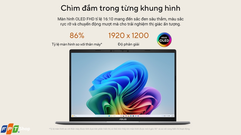 Laptop Asus 14 inch 2026 tốt nhất tại FPT Shop - asus vivobook s14 m3407ka sf034ws amd ryzen ai 5 330
