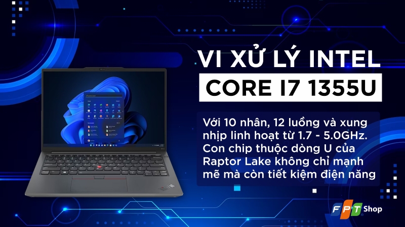 Laptop Lenovo ThinkPad E14 Gen 5 i7-1355U là lựa chọn phù hợp cho lập trình viên cần một thiết bị bền bỉ, ổn định