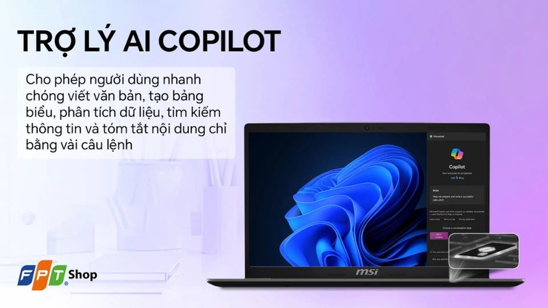 Gợi ý các mẫu laptop cho sinh viên Luật 2026 - Laptop MSI Modern 14 F13MG-466VN i5 1334U