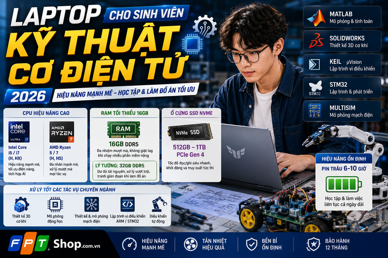 Bộ vi xử lý (CPU) và bộ nhớ trong (RAM): Động cơ tính toán đa luồng