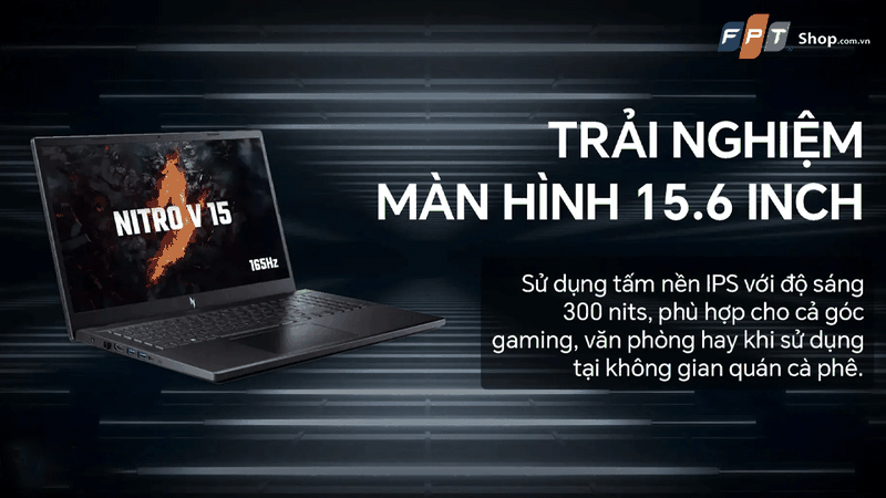 laptop cho sinh viên kỹ thuật dưới 20 triệu 2026 -Acer Nitro V Gaming ANV15-41-R2UP R5 6600H
