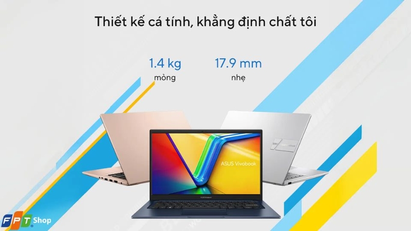 laptop cho sinh viên ngành Báo chí 2026 - Laptop ASUS Vivobook X1404VA-EB509W