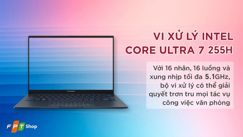 Laptop ASUS Zenbook 14 OLED UX3405CA-PZ368WS Ultra 7-255H