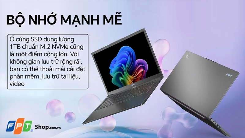 Laptop Acer Aspire 14 AI A14-52M-71YQ Ultra7 256V