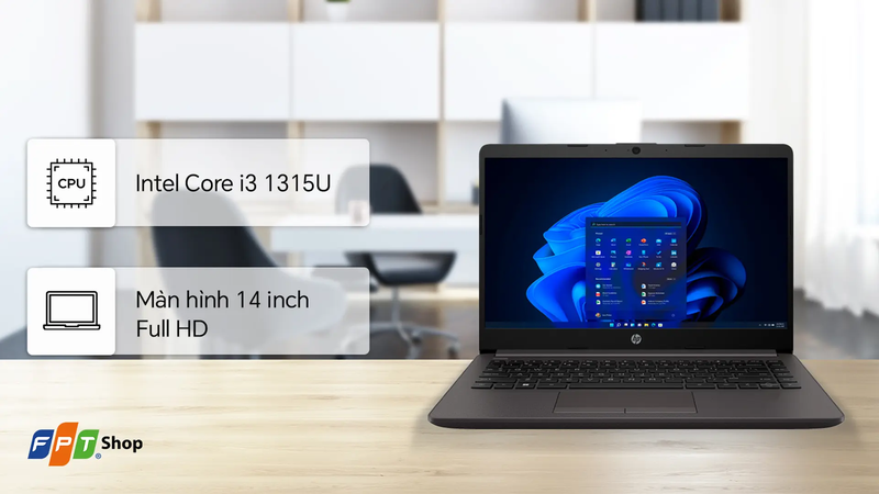 laptop cho sinh viên rẻ nhất 2026 - Laptop HP 240R G9 i3-1315U