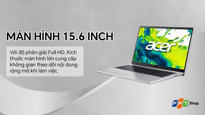 laptop dành cho học sinh cấp 3 2026 - Laptop Acer Aspire Go 15 AG15-72P-35X9 i3-1305U