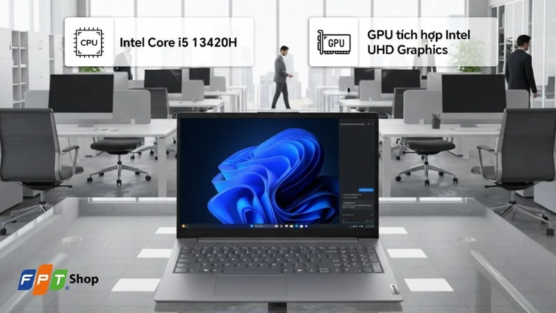 laptop dành cho học sinh cấp 3 2026 - Laptop Lenovo V15 G5 IRL i5 13420H 83HF00BVVN