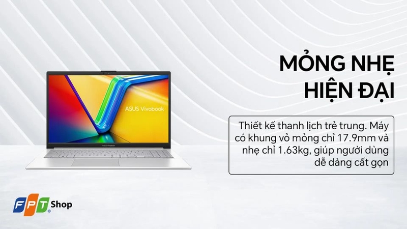 laptop dưới 11 triệu cho sinh viên 2026 - Laptop ASUS Vivobook Go 15 E1504GA-BQ1141W