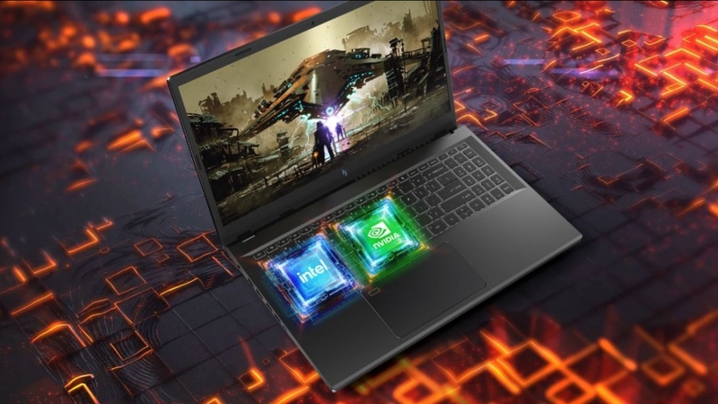 Acer Nitro V ANV15 51 58AN có vẻ ngoài hầm hố đậm chất gaming cùng hiệu năng mạnh