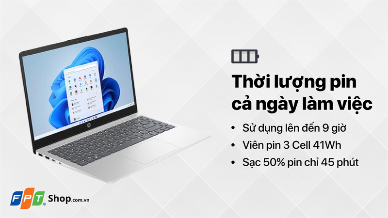 hp 14 em0086au r5 7520u gây ấn tượng trong phân khúc nhờ cấu hình mạnh mẽ cùng khả năng vận hành ổn định