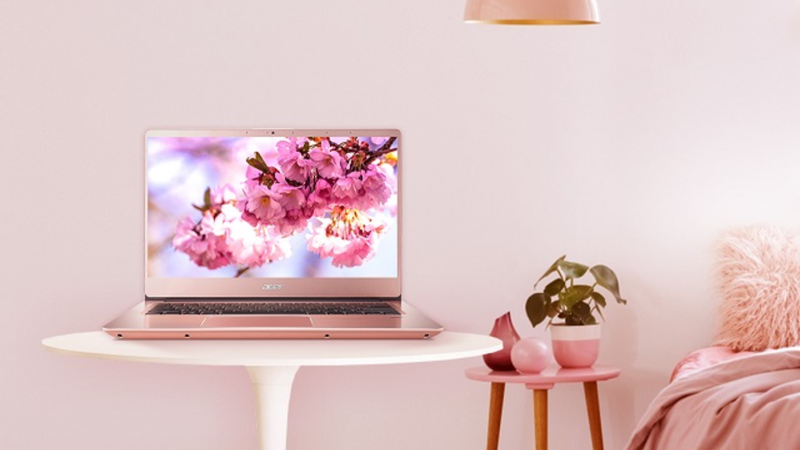 laptop màu hồng hình 3