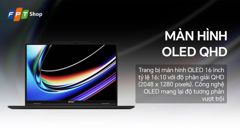 MSI Venture A16 AI+ A3HMG-017VN, ghi điểm với kiểu dáng thanh lịch cùng thiết kế gọn nhẹ
