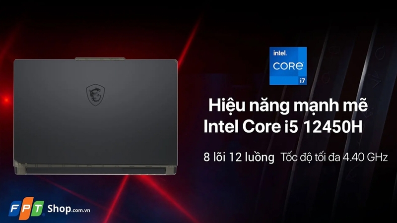 Laptop MSI Gaming Cyborg 15 A12UCX-281VN i5-12450H