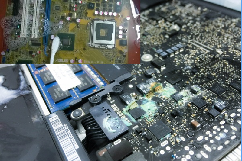 Laptop vô nước không lên nguồn (1)