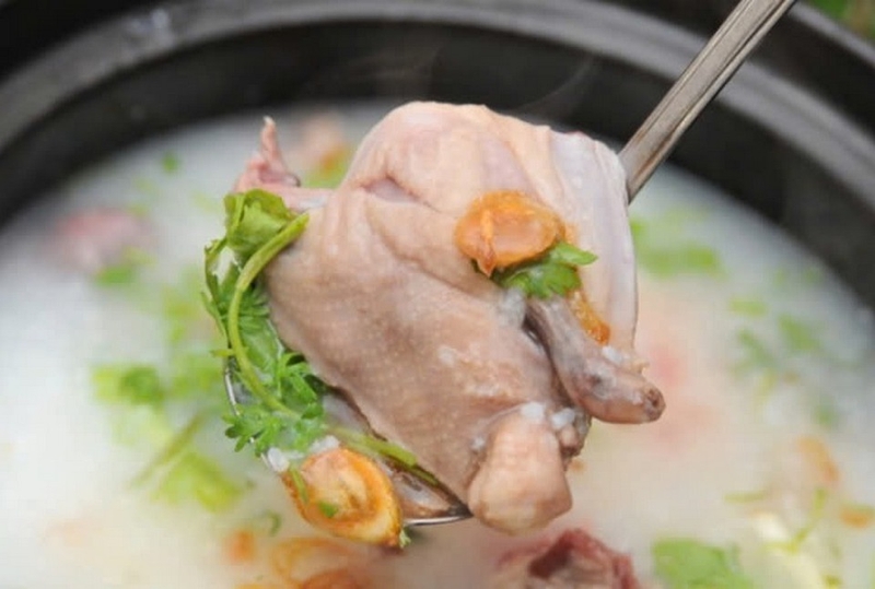 lẩu cháo gà ảnh 9