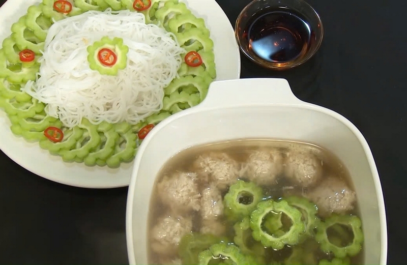 lẩu khổ qua chay ảnh 2