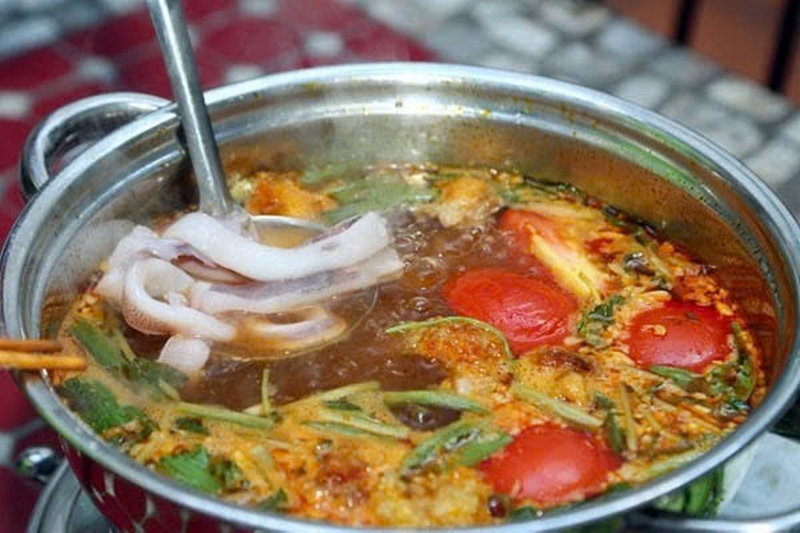 lẩu mực nấu nấm ảnh 7