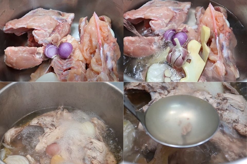 Hầm xương trên lửa nhỏ trong khoảng 40 - 60 phút