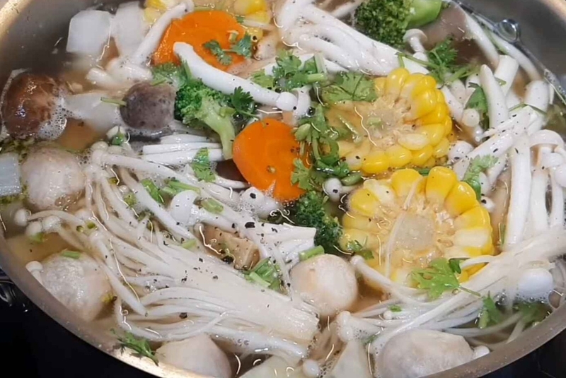 lẩu rau hình 10