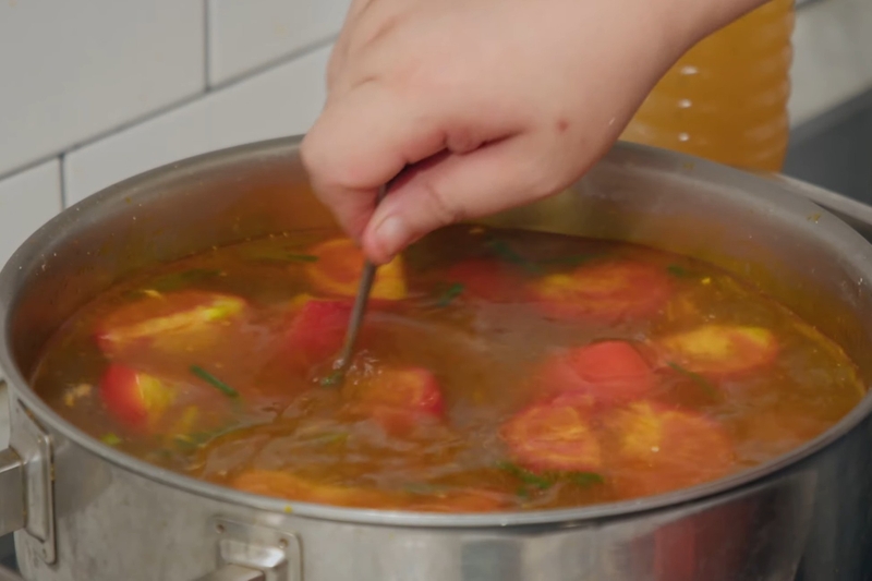 lẩu riêu cua bắp bò sườn sụn​ hình 14