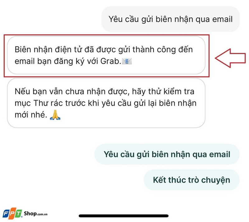 lấy hóa đơn grab 6