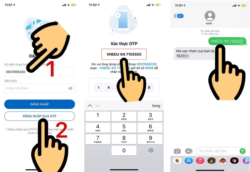 Cách lấy lại mật khẩu vnEdu 2