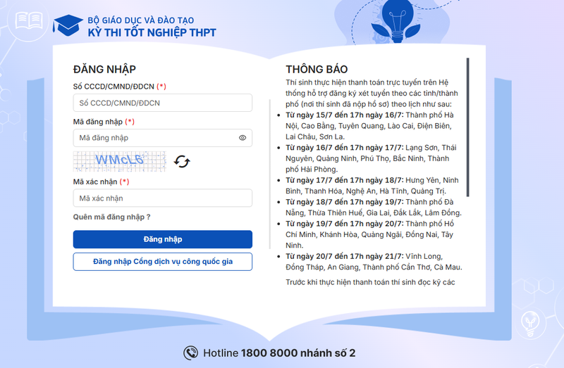 Đăng nhập hệ thống