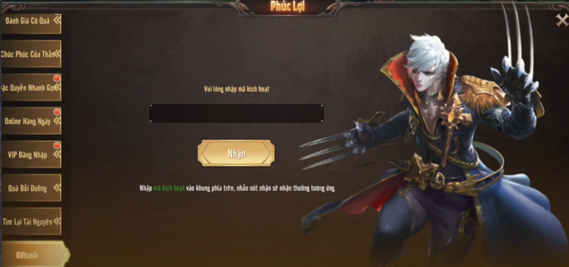 Cách nhập code Legacy 2