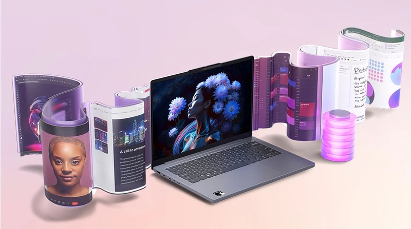 Lenovo IdeaPad Slim 3x 14 sở hữu màn hình IPS 14 inch độ phân giải 1200p, độ sáng 400 nit, đáp ứng tốt nhu cầu học tập và làm việc hằng ngày.
