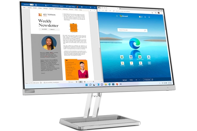 Màn hình Lenovo L27i-4A Thiết kế tinh xảo, thanh lịch và hiện đại