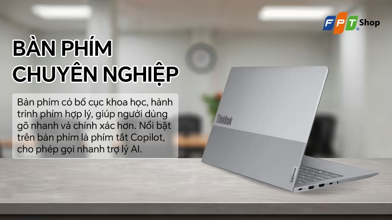 Lenovo ThinkBook 14 Gen 8 IAL bàn phím tối ưu nhập liệu