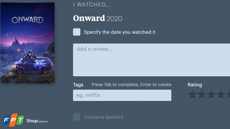 Có thể bắt đầu sử dụng Letterboxd sau khi đăng nhập