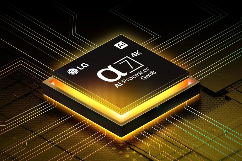 Bộ xử lý AI α7 Gen8 mạnh mẽ của LG 50UA7350PSB