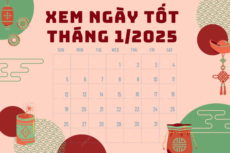 xem ngay tot lich am thang 1 năm 2025