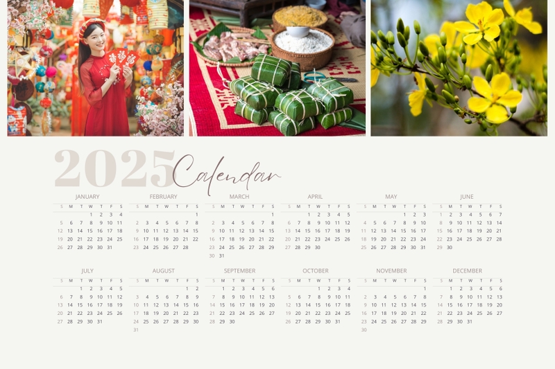 lịch nghỉ tết dương lịch 2025 hình 1