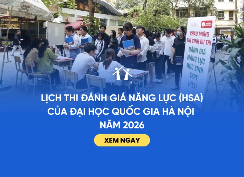 Lịch thi đánh giá năng lực 2026 của Đại học Quốc gia Hà Nội
