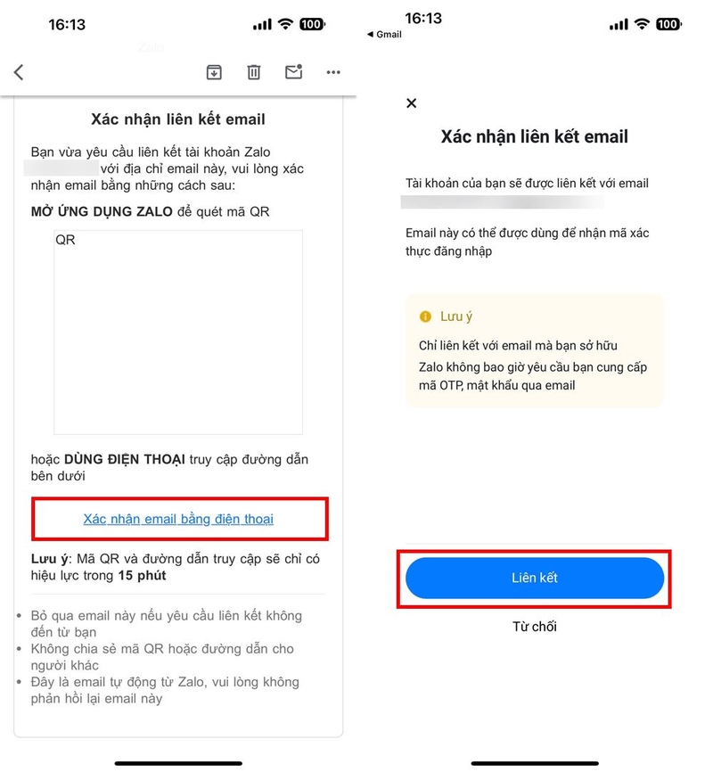 Cách liên kết Zalo với tài khoản email ảnh 4